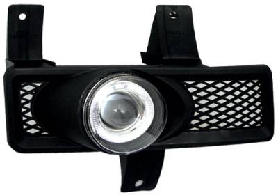 Ford F250 In Pro Carwear Halo Projector Fog Lights - CWF-501C2
