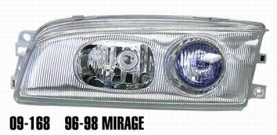Clear Projector Headlights with Chrome Housing - 9168