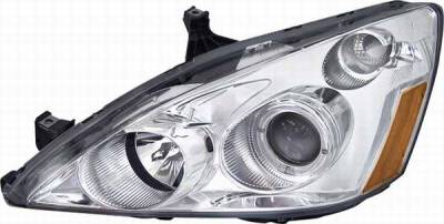 Blue Projector Headlights with Chrome Housing - 91173