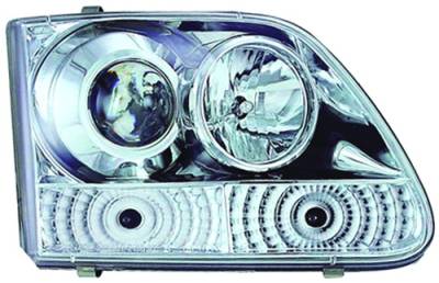 Ford F250 IPCW Headlights - Projector with Rings - 1 Pair - CWS-501C2