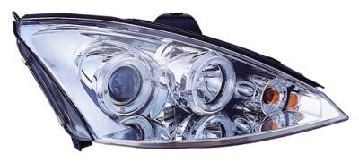 Ford Focus IPCW Headlights - Projector with Rings - 1 Pair - CWS-525C2