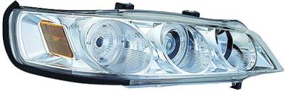 Honda Accord IPCW Headlights - Projector with Rings & Corners with Amber Reflector - 1 Pair - CWS-710C2