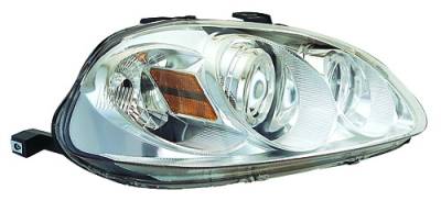 Honda Civic IPCW Headlights - Projector with Rings with Amber Reflector - 1 Pair - CWS-729C2