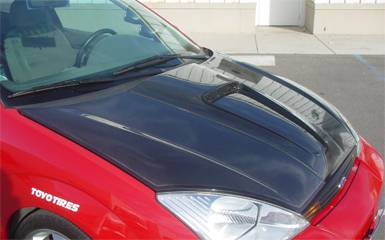 Kaminari - Kaminari Ram Air Hood Carbon Fiber Insert (K011015C) - Image 2