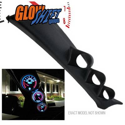 Nissan 350Z Glow Shift Triple Gauge Pillar Pod - GS-323