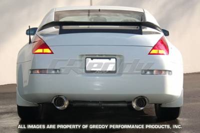 Nissan 350Z Greddy Turbo Racing Ti-C Catback Exhaust System with Dual Mufflers - 10127906