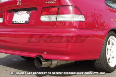 Honda Civic 2DR & 4DR Greddy Evo II Stainless Steel Catback Exhaust System - 10156650