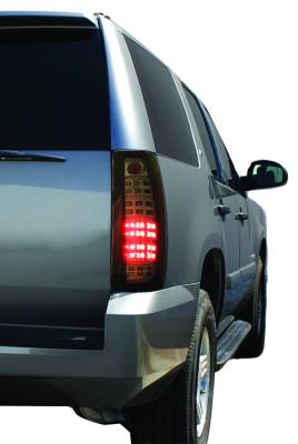 GMC Yukon IPCW Taillights - Fiber Optic & LED with LED Reverse Light - 1 Pair - LEDT-612CB