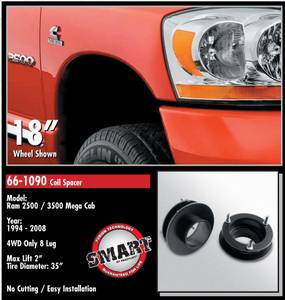 ReadyLift - ReadyLift Coil Spacer Suspension Leveling Kit - 2 Inch Lift 35 Inch Max Tire Dia - Image 2