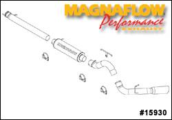 Magnaflow Performance Series 4 Inch Exhaust System with Down-Pipe Back - 15930