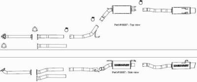 MagnaFlow - Magnaflow Single Exit Stainless Steel Cat-back System - 16687 - Image 2