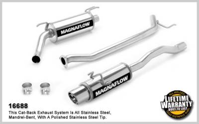 Magnaflow Single Exit Stainless Steel Cat-back System - 16688