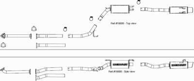 MagnaFlow - Magnaflow Single Exit Stainless Steel Cat-back System - 16688 - Image 2
