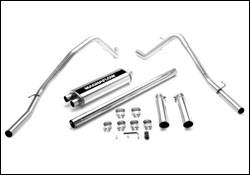 Magnaflow Cat-Back Exhaust System with Dual Rear Exit Pipes on Independent Front Suspension - 16700