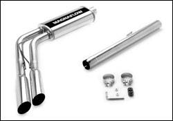 Magnaflow Cat-Back Exhaust System with Dual Side Exit Pipes Before the Rear Tire on Independent Front Suspension - 16701