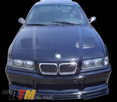 DTM Fiberwerkz - BMW 3 Series 2DR DTM Fiberwerkz GTR Vented Style Hood- CFRP - E36-GTR-VENT - Image 4