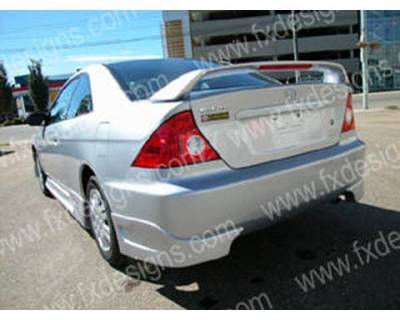 Honda Civic FX Design Type R Style Rear Skirts - FX-2008