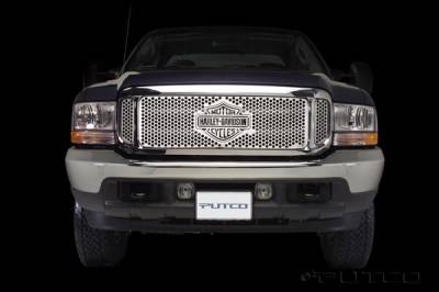 Ford F250 Superduty Putco Punch Grille Insert with Bar & Shield - 52105