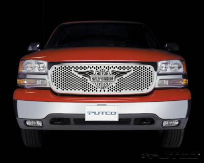 GMC Sierra Putco Punch Grille Insert with Wings Logo - 56102