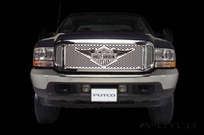 Ford F350 Superduty Putco Punch Grille Insert with Wings Logo - 56105