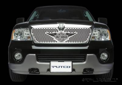 Lincoln Navigator Putco Punch Grille Insert with Wings Logo - 56117