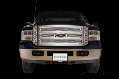 Ford F350 Superduty Putco Racer Stainless Steel Grille - 82155
