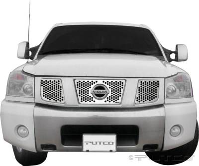 Nissan Titan Putco Punch Stainless Steel Grille - 84127