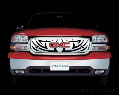 GMC Sierra Putco Tribe Stainless Steel Grille - 85102