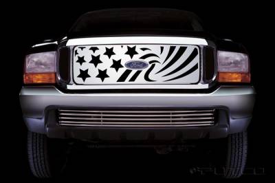 Ford F250 Superduty Putco Patriot Stainless Steel Grille - 86106
