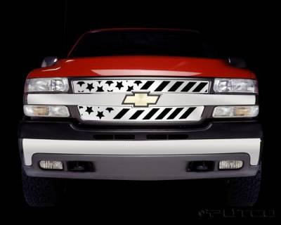 Chevrolet Silverado Putco Patriot Stainless Steel Grille - 86107
