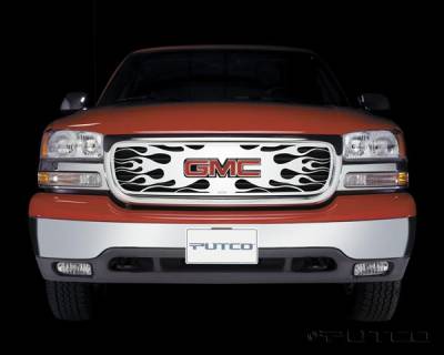 GMC Sierra Putco Flaming Inferno Stainless Steel Grille - 89102