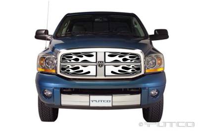 Dodge Ram Putco Flaming Inferno Stainless Steel Grille - 89156