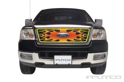 Ford F150 Putco Flaming Inferno Stainless Steel Grille - 4 Color - 89342