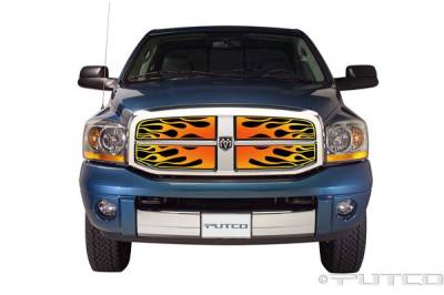 Dodge Ram Putco Flaming Inferno Stainless Steel Grille - 4 Color - 89356