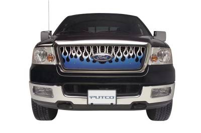 Lincoln Aviator Putco Flaming Inferno Stainless Steel Grille - Blue - 89418