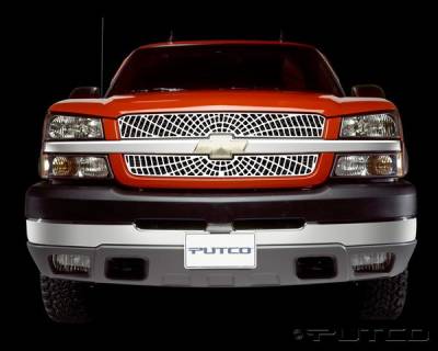 Chevrolet Silverado Putco Liquid Spider Web Grille - 303157
