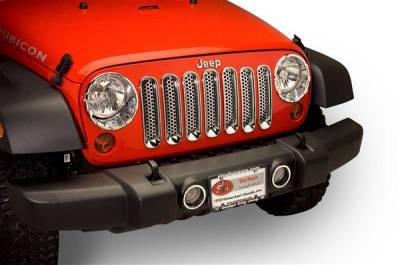 Putco - Jeep Wrangler Putco Chrome Trim Grille Covers - 400523 - Image 3