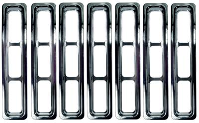 Rugged Ridge Grille Inserts - Chrome Trim - 11306-02