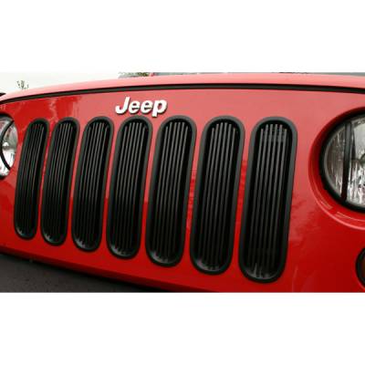 Rugged Ridge Billet Grille Inserts - Black Trim - 11401-3