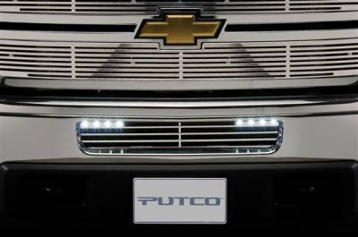 Putco - Chevrolet Silverado Putco Radiator Grille Inserts - 280506RL - Image 1