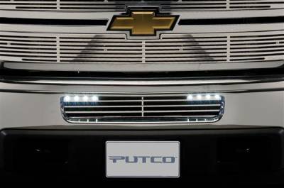 Chevrolet Silverado Putco Radiator Grille Inserts - 280506RL