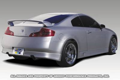 Infiniti G35 2DR Greddy Gracer Aero-Style Rear Under Spoiler Skirt - Fiber Reinforced Plastic - 17020201