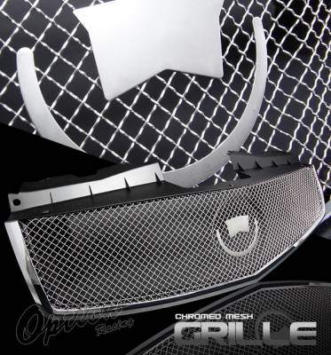 Cadillac CTS Option Racing Mesh Grille - Chrome - 65-14283