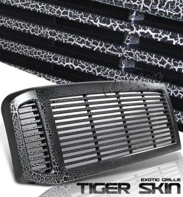 Ford F250 Option Racing Exotic Tiger Grille - Special Painted - S02 Type - 65-18363