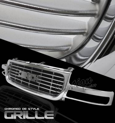 GMC Sierra Option Racing Chrome Grille - OEM Style - 65-19342