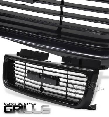 GMC Sonoma Option Racing Black Grille - OEM Style - 80-15125