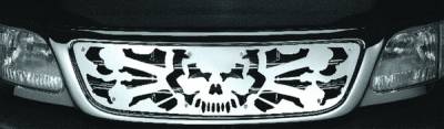 Ford F250 Pilot Stainless Steel Skull Grille Insert - 1PC - SG-231