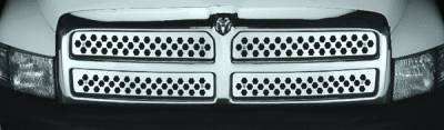 Dodge Ram Pilot Stainless Steel Punch Grille Insert - Set - SG-361
