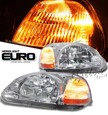 Honda Civic Option Racing Headlight - 10-20202