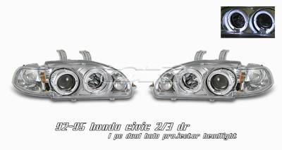 Honda Civic Option Racing Projector Headlight - 11-20192
